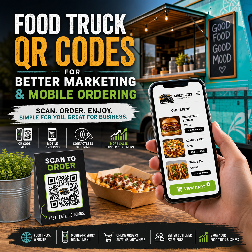 Food Truck QR Codes for Better Marketing and Mobile Ordering
