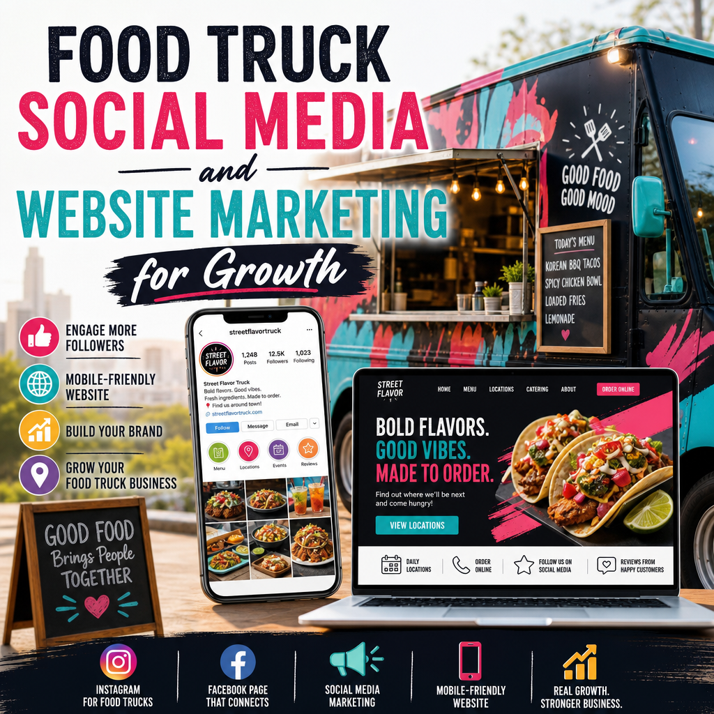 Food Truck Social Media and Website Marketing for Growth