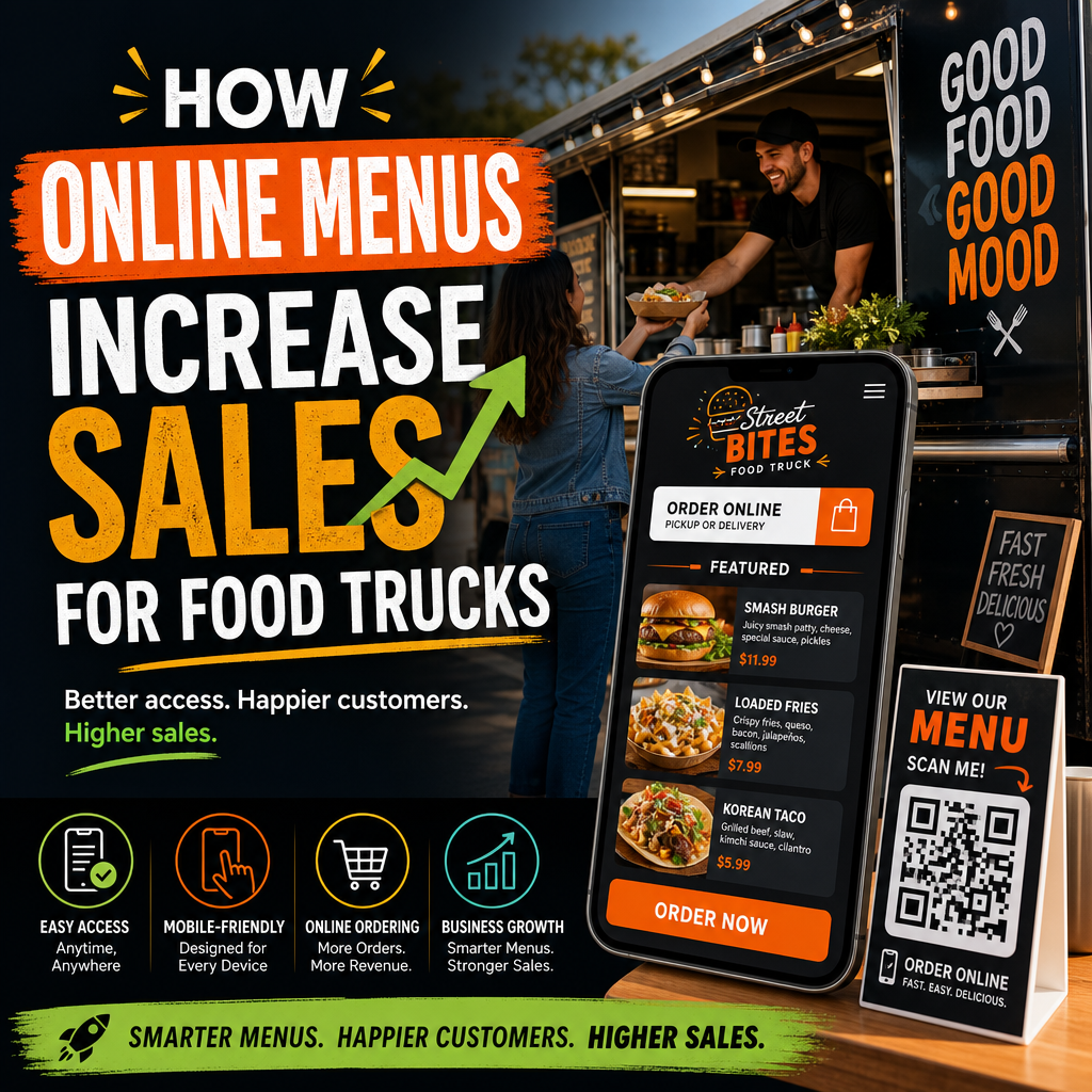 How Online Menus Increase Sales for Food Trucks